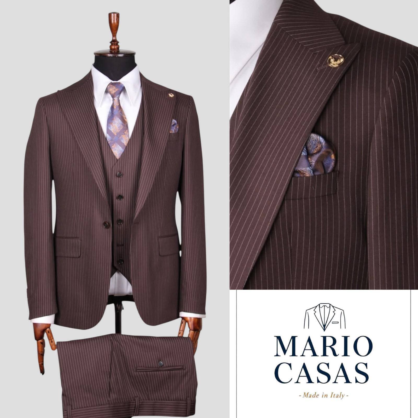 De Walters Turkish Three Piece Suit – Black, Grey & Brown | Sizes 46–56
