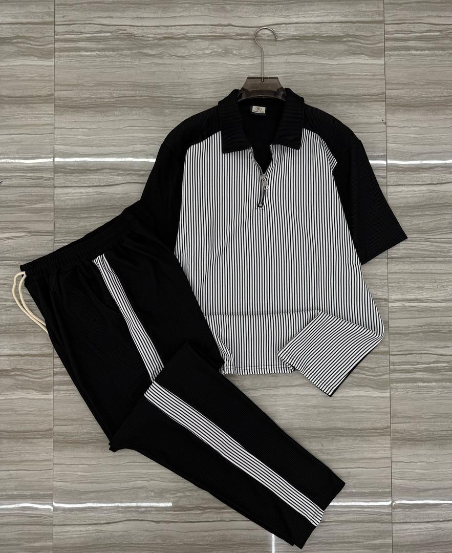 Cardigan Sweater and Track