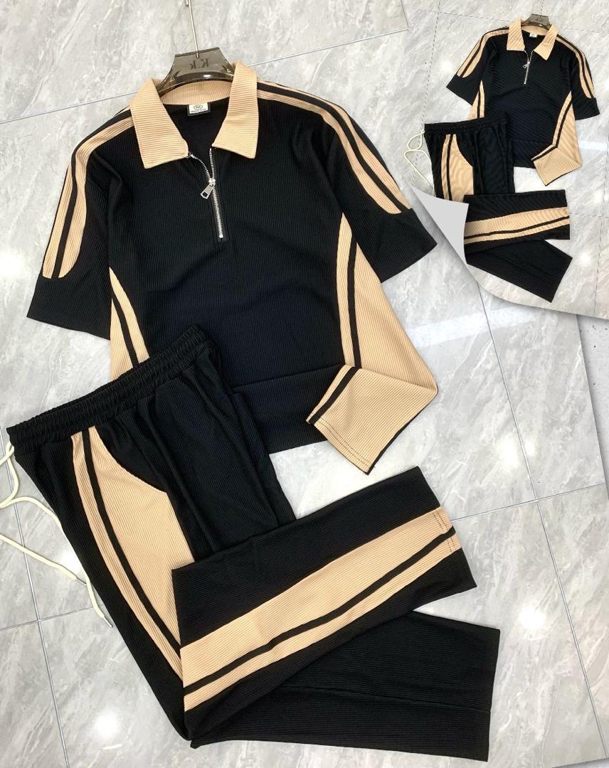 Cardigan Sweater and Track