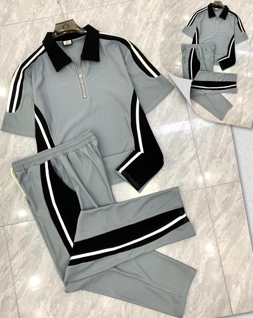 Cardigan Sweater and Track