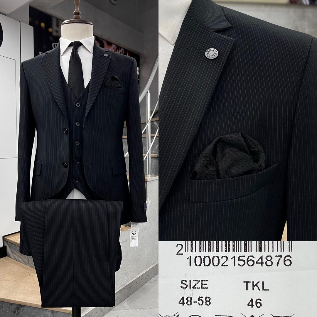 Original Black Turkish Suits with inner jacket