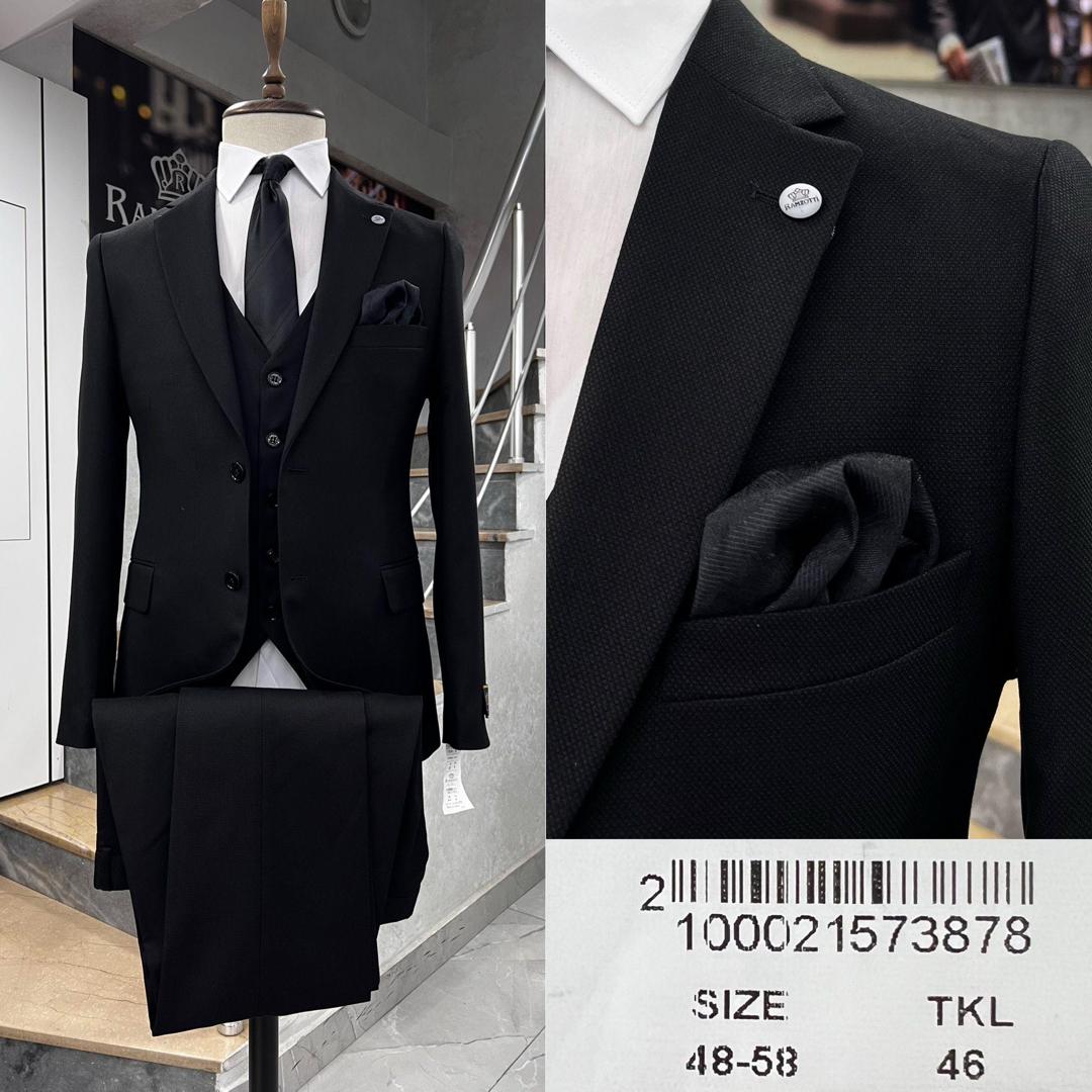 Original Black Turkish Suits with inner jacket