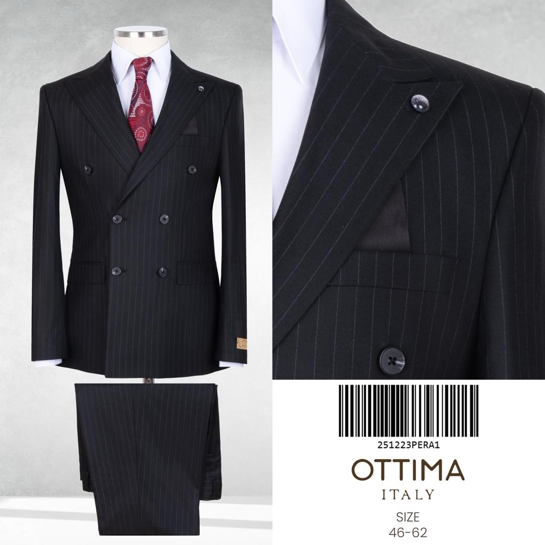 Double Breasted Striped Suit