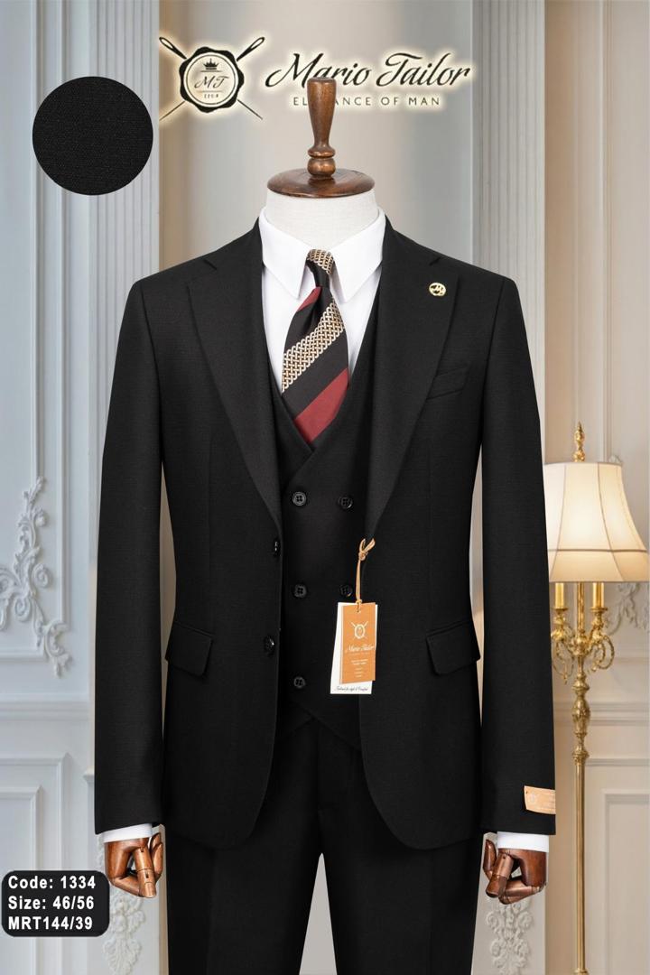 Original Black Turkish Suits with inner jacket
