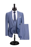 SUIT - Three Pieces Suit [Sky Blue 46-56]