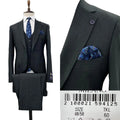 SUIT - Three Piece Suit | Green, Gold & Navy | Sizes 46–56