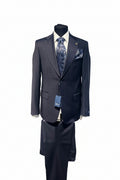 SUIT - Two Buttons (Stripped - Black)