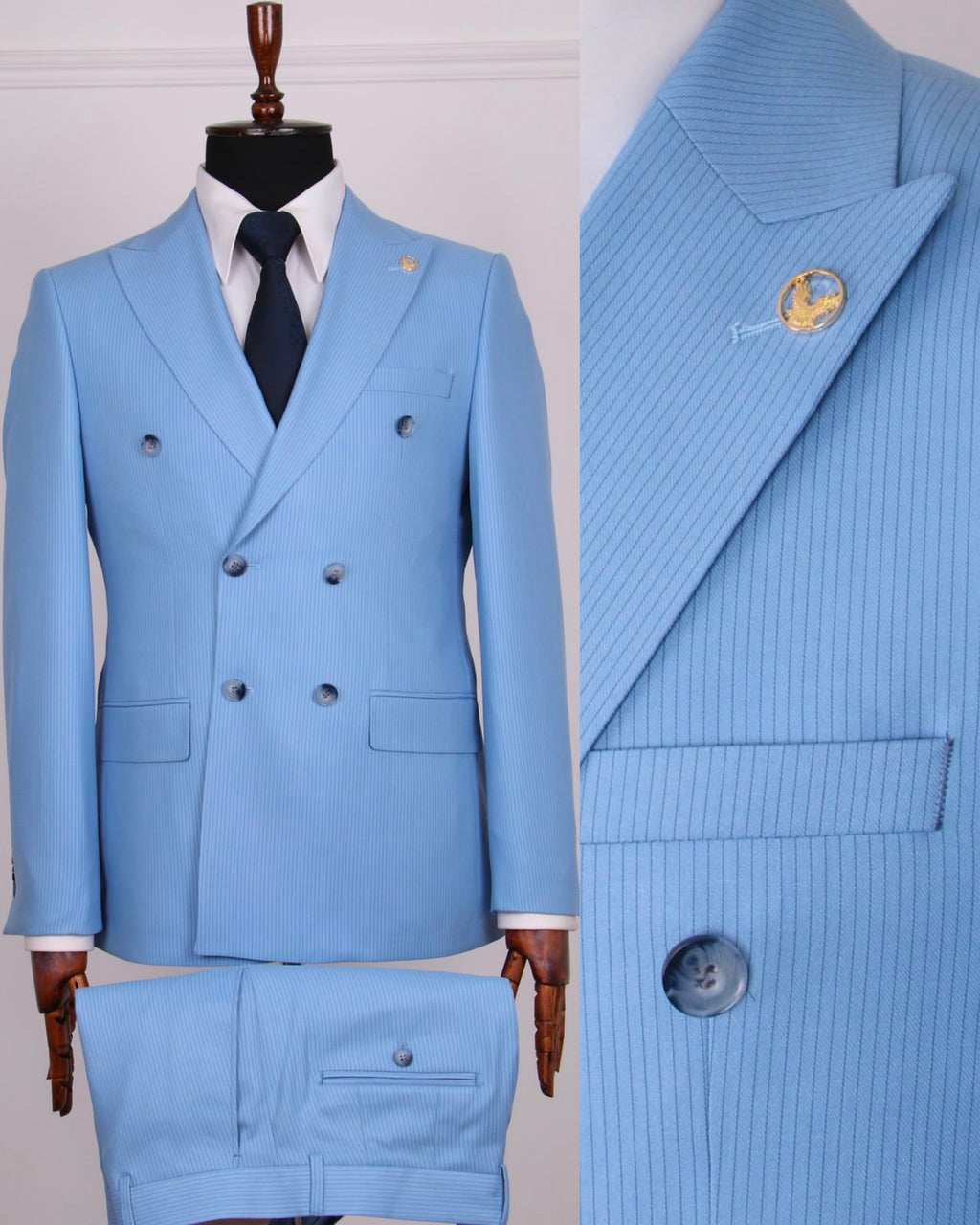 SUIT - Double Breasted Stripped [46-56]