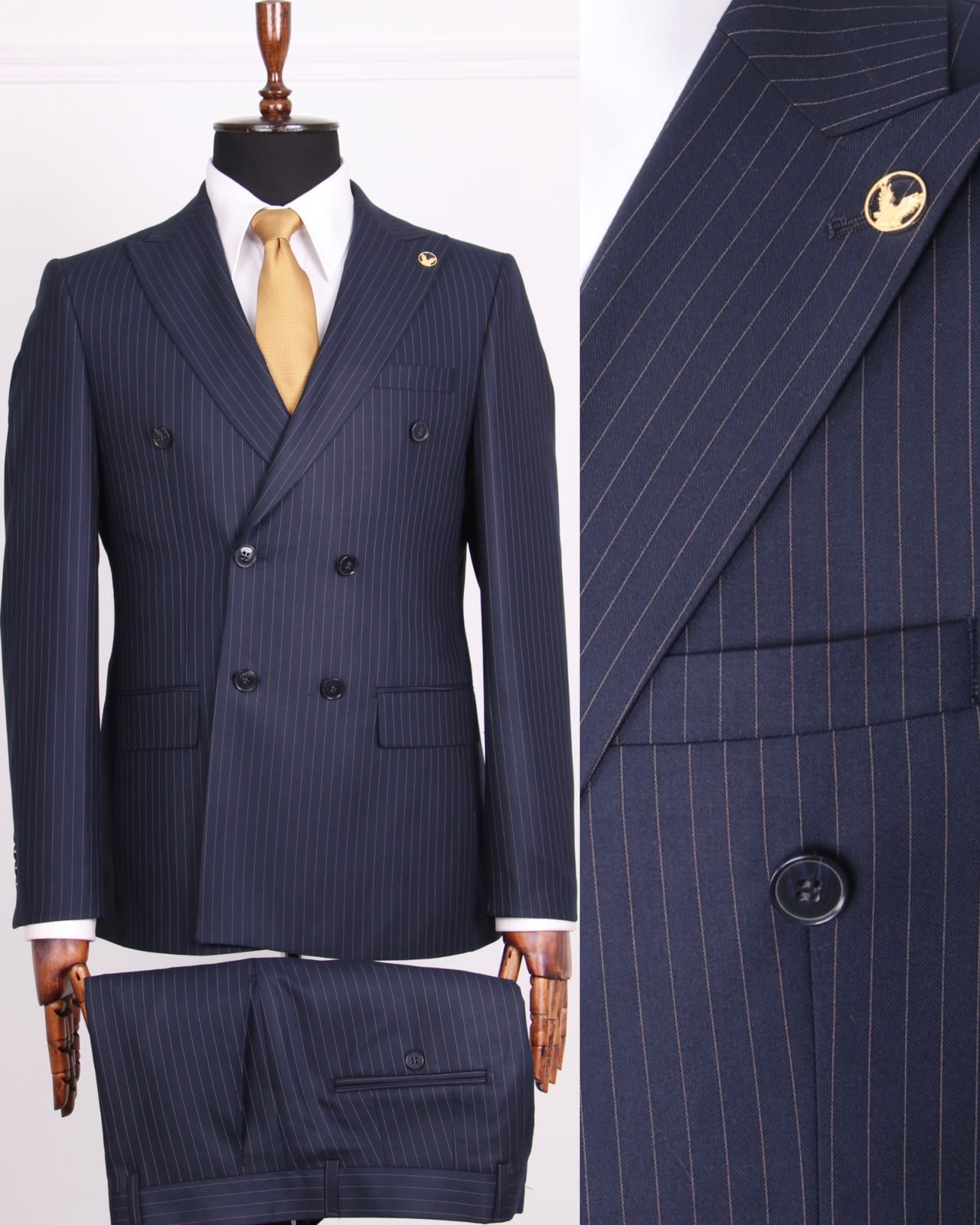 SUIT - Double Breasted (Striped)
