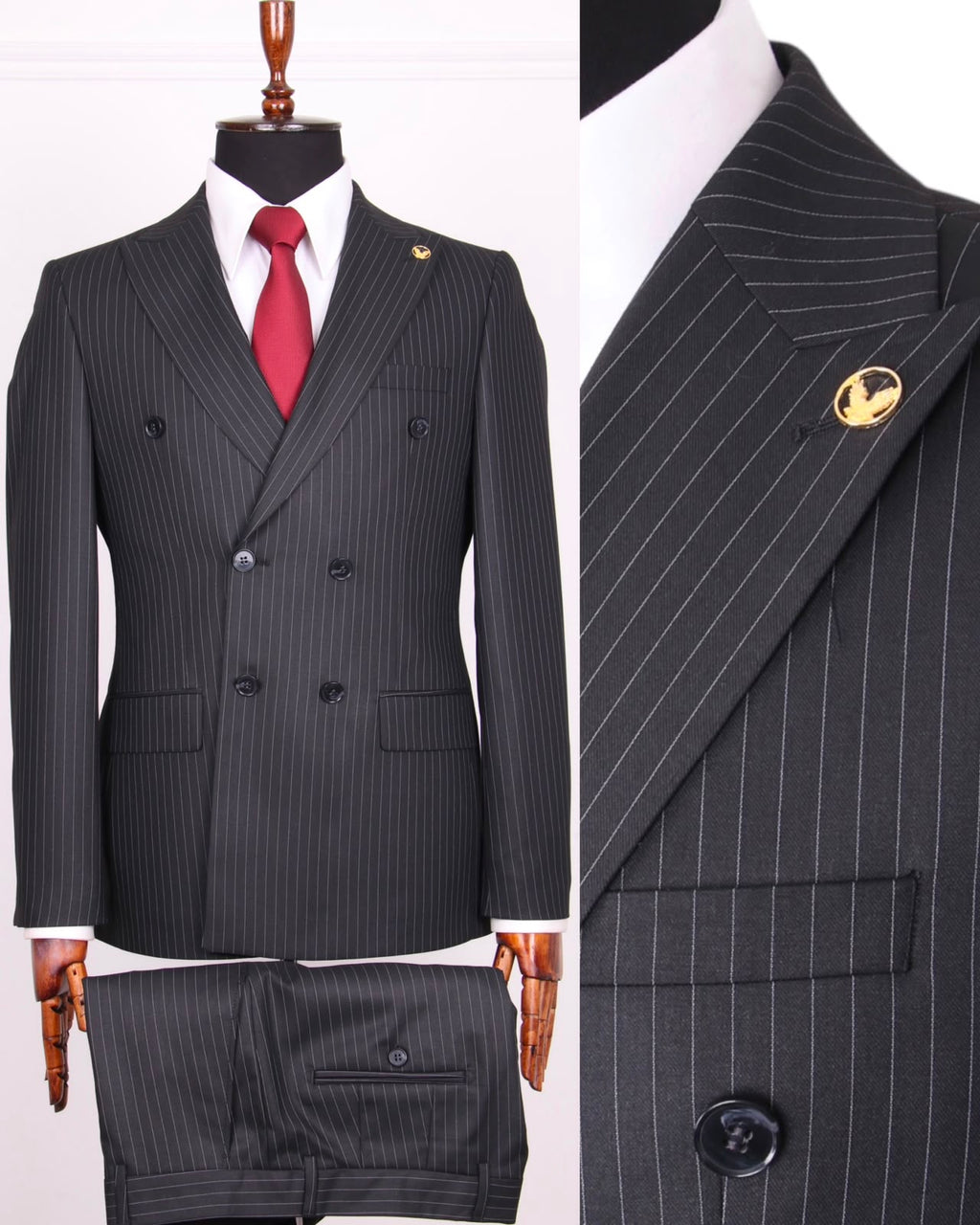 SUIT - Double Breasted Stripped [46-56]