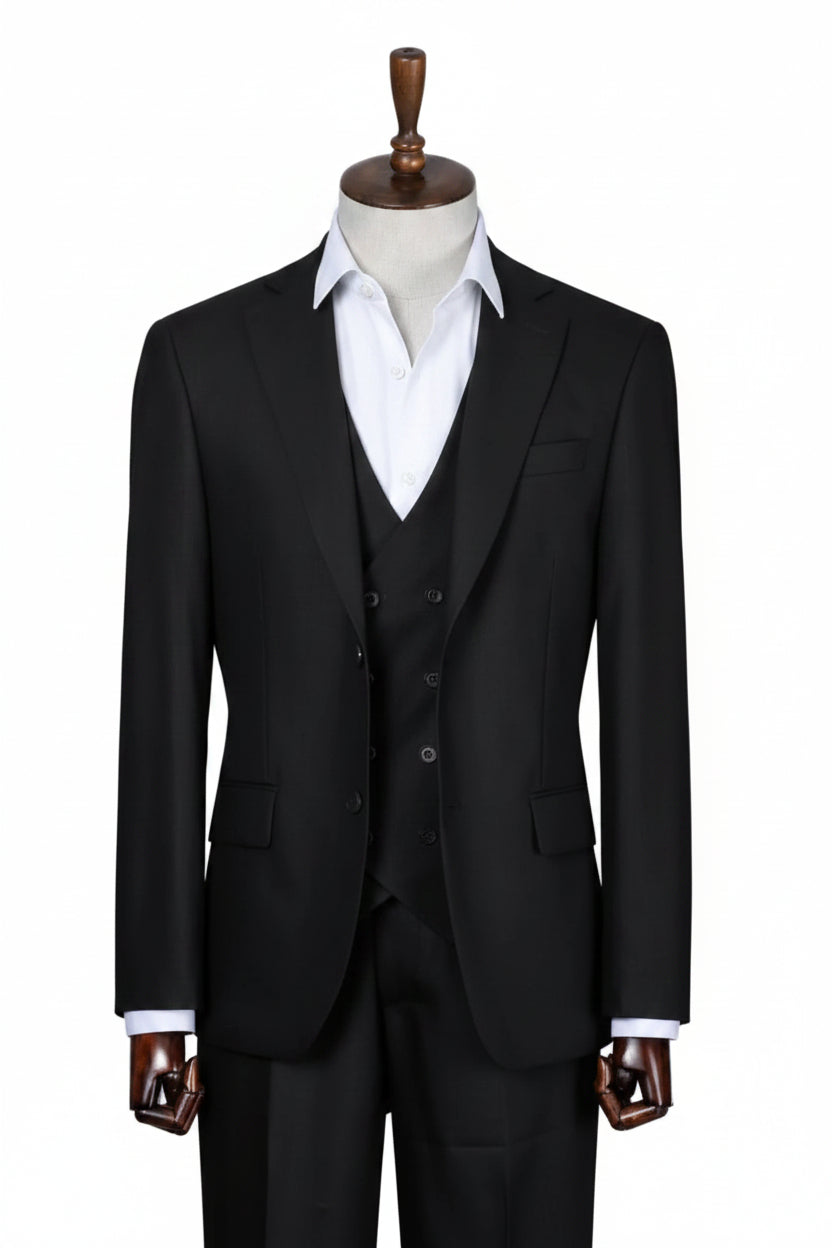 SUIT - Three Piece [Black 46-56]