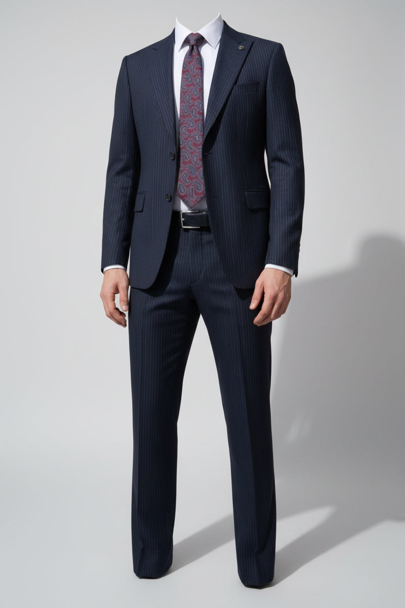 SUIT - Two Piece [Stripped Blue 46-56]